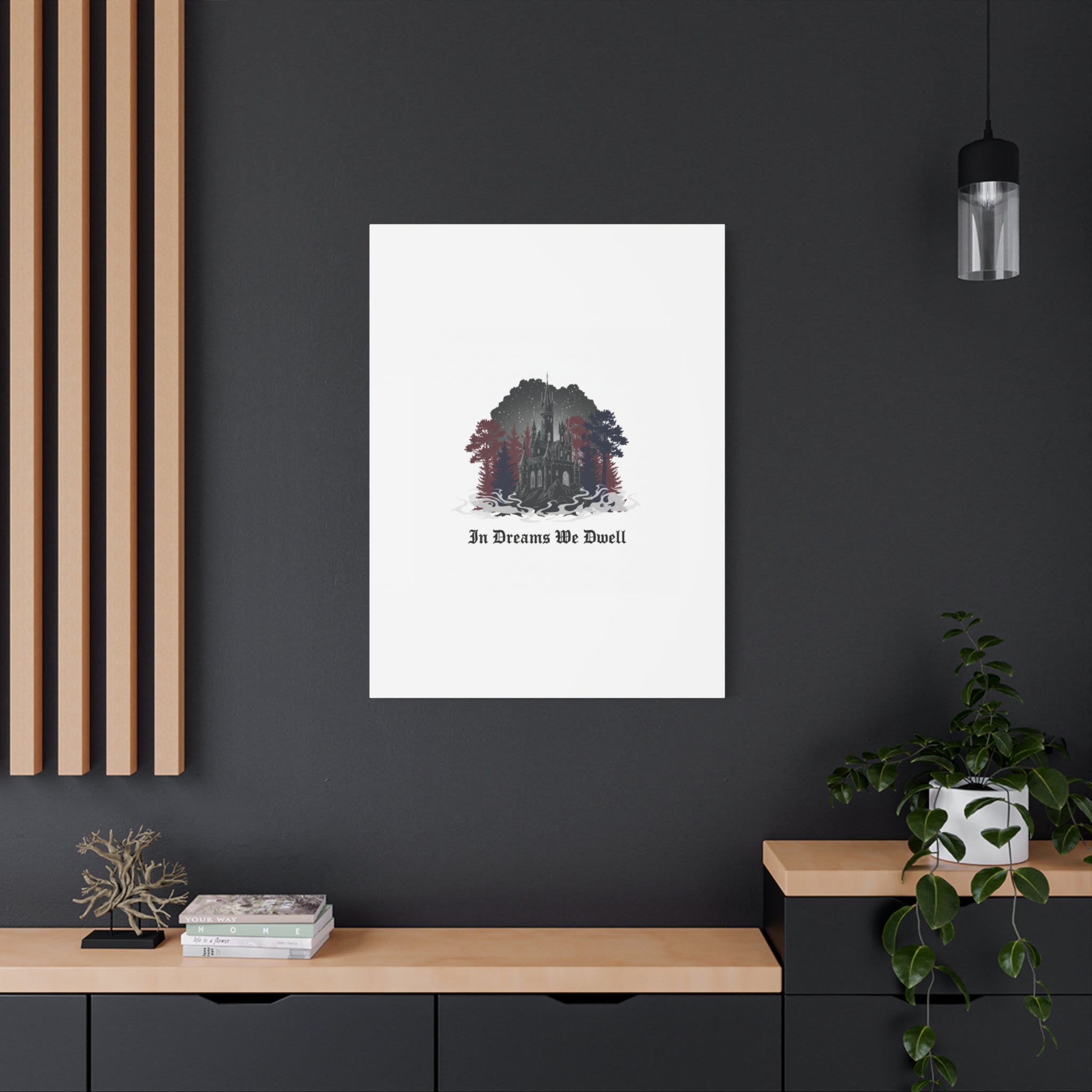 In Dreams We Dwell Castle Art, Matte Canvas | Castlecore, Gothic Wall Art