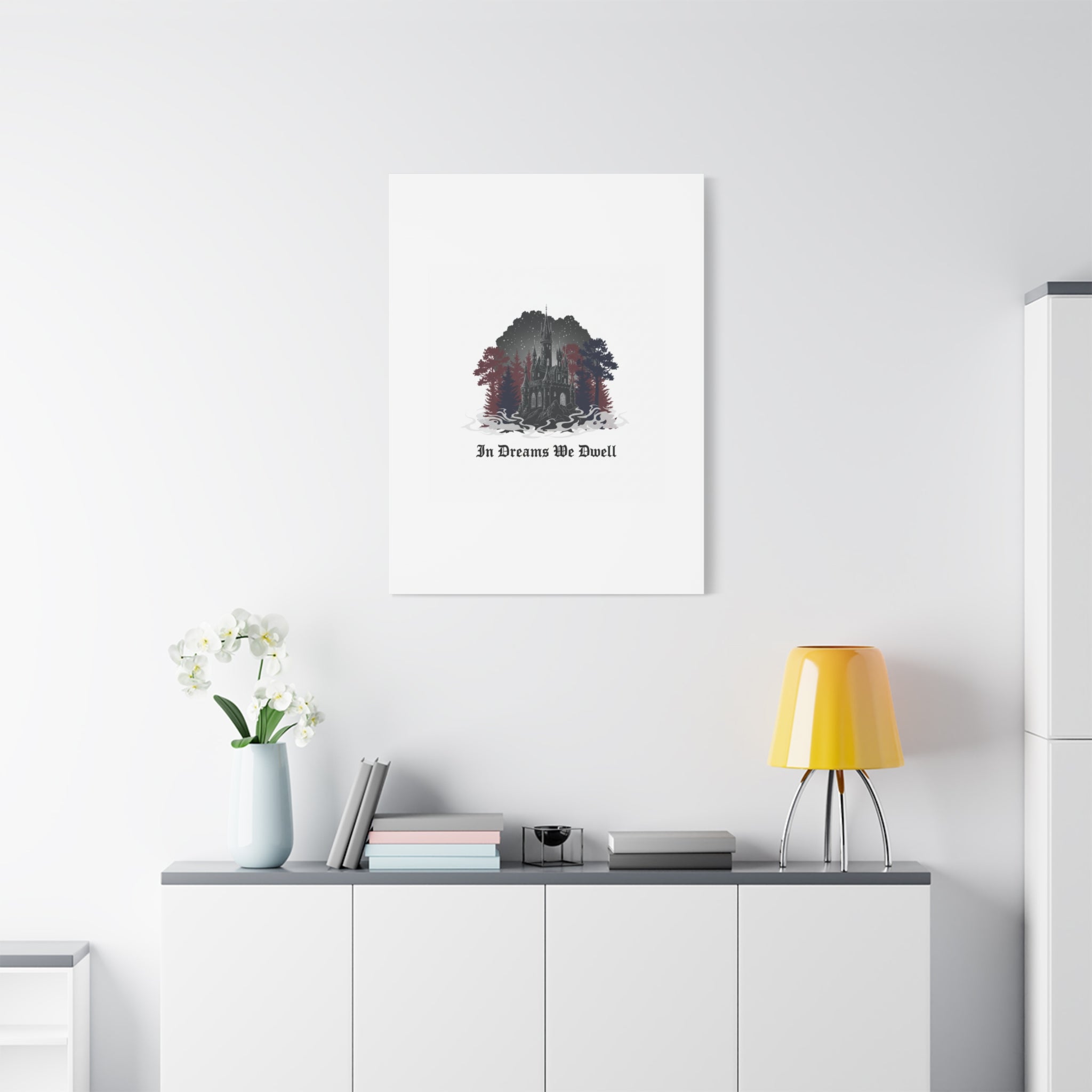 In Dreams We Dwell Castle Art, Matte Canvas | Castlecore, Gothic Wall Art
