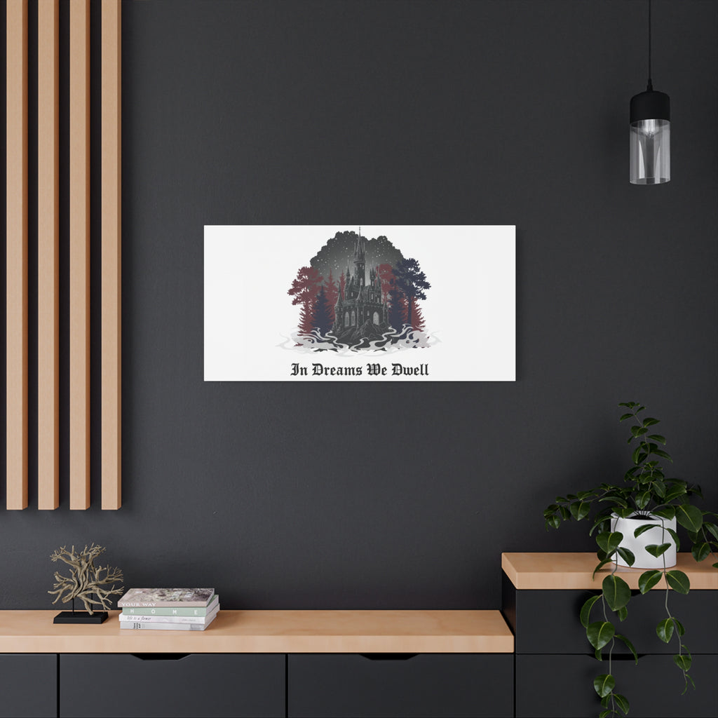 In Dreams We Dwell Castle Art, Matte Canvas | Castlecore, Gothic Wall Art