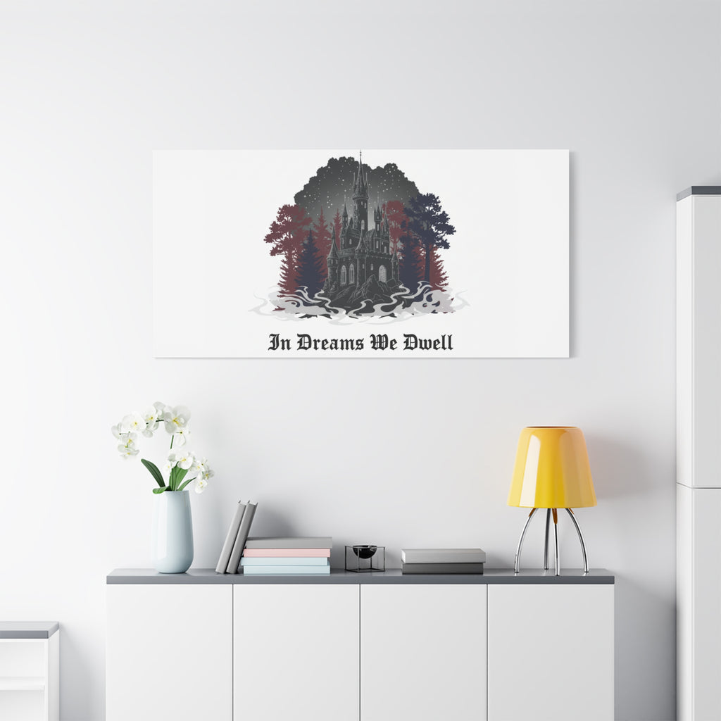 In Dreams We Dwell Castle Art, Matte Canvas | Castlecore, Gothic Wall Art