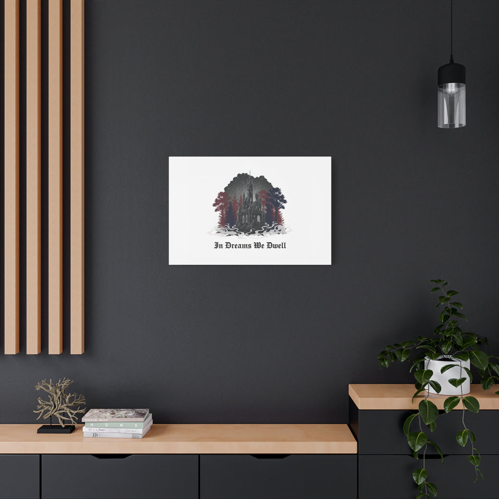 In Dreams We Dwell Castle Art, Matte Canvas | Castlecore, Gothic Wall Art