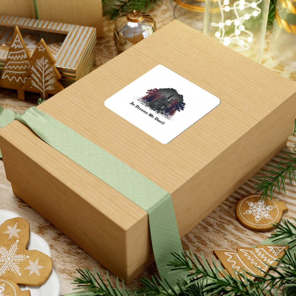 In Dreams We Dwell Kiss-Cut Sticker | Castlecore, Gothic Blackletter