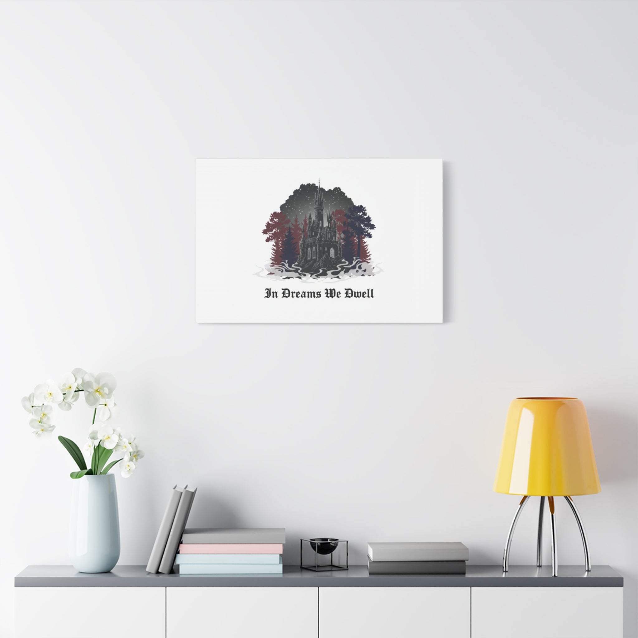 In Dreams We Dwell Castle Art, Matte Canvas | Castlecore, Gothic Wall Art