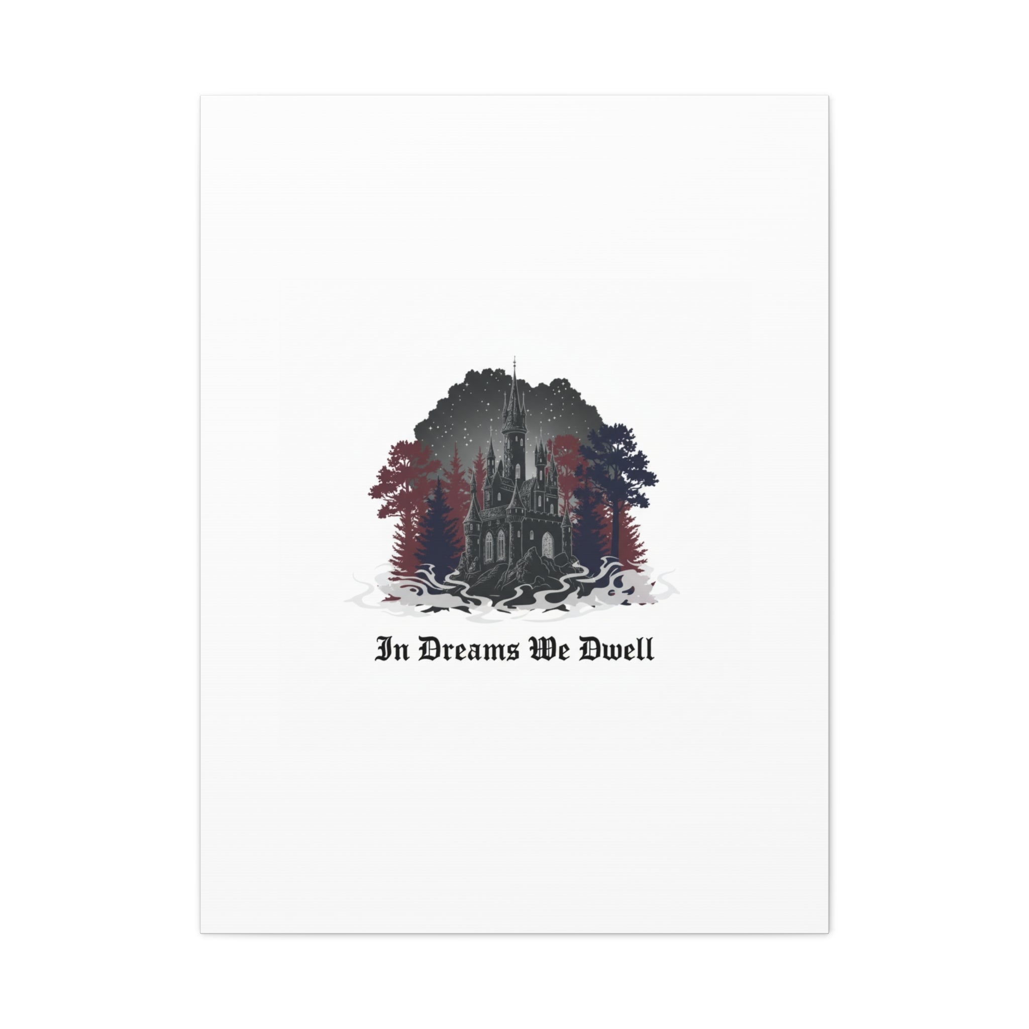 In Dreams We Dwell Castle Art, Matte Canvas | Castlecore, Gothic Wall Art
