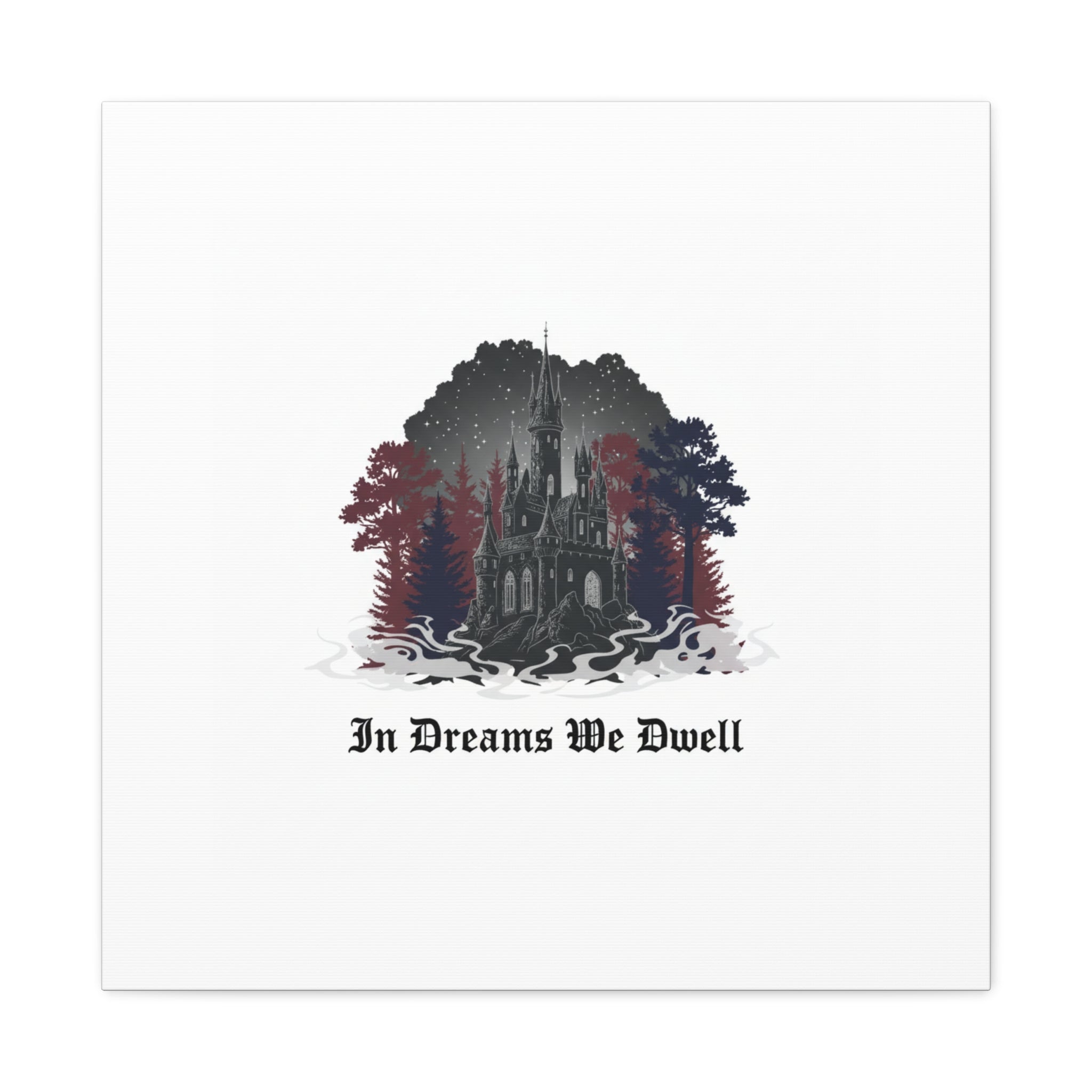In Dreams We Dwell Castle Art, Matte Canvas | Castlecore, Gothic Wall Art