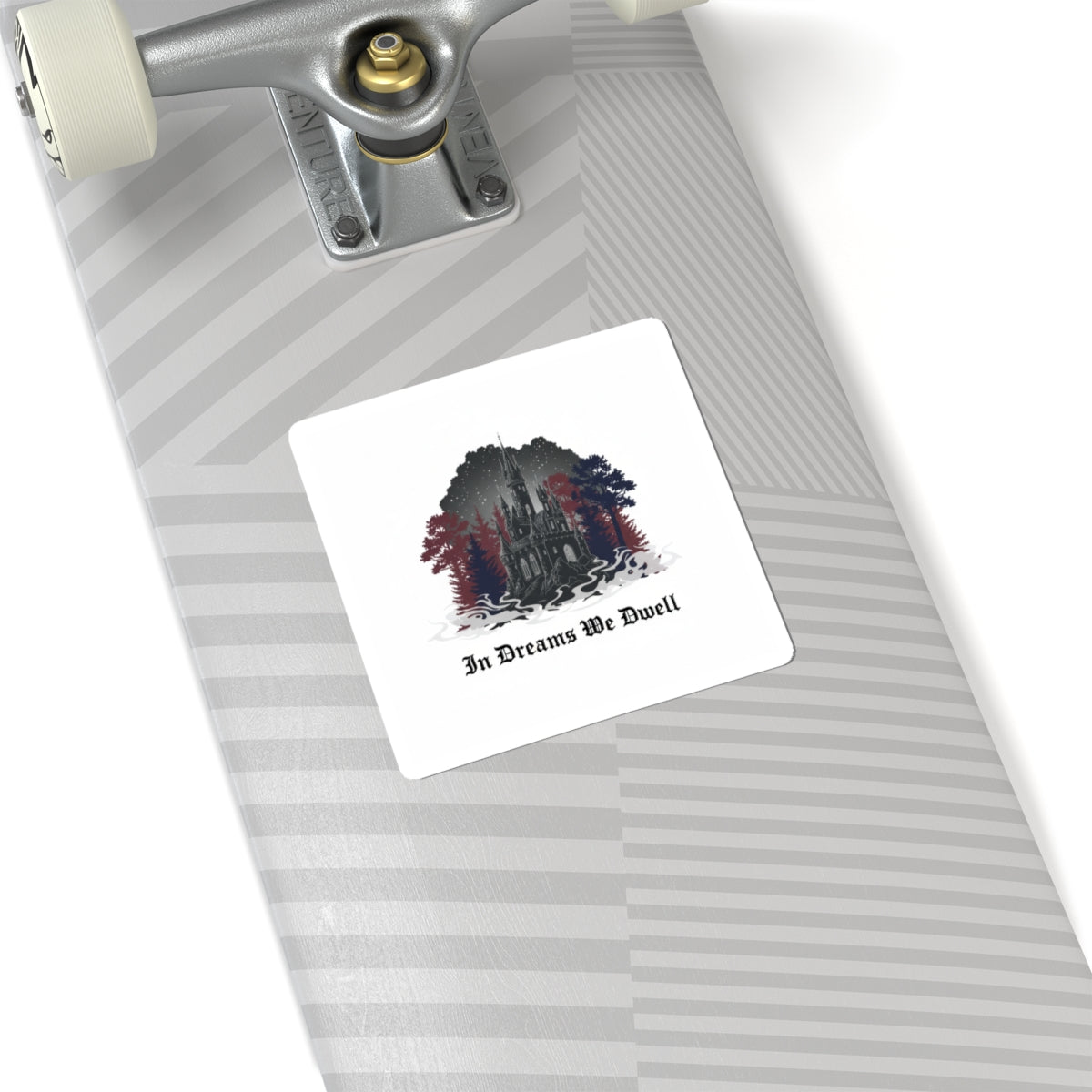 In Dreams We Dwell Kiss-Cut Sticker | Castlecore, Gothic Blackletter