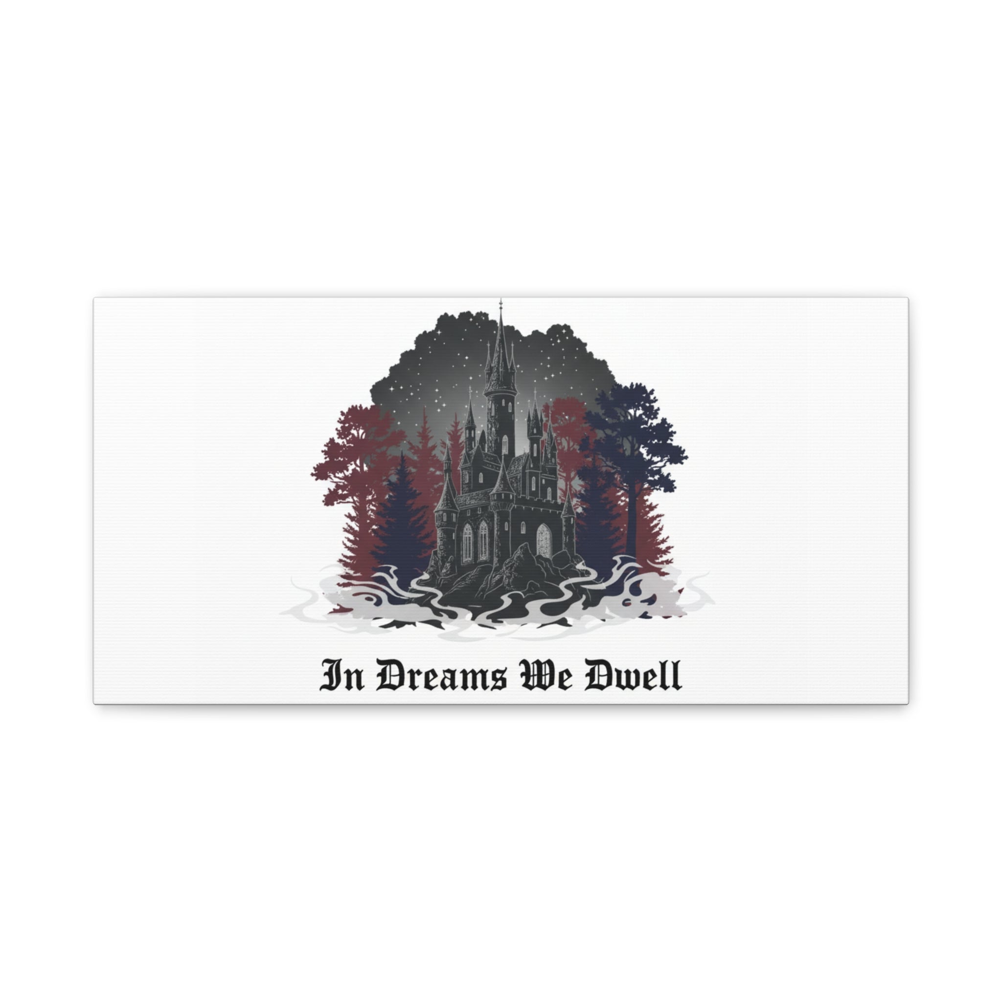 In Dreams We Dwell Castle Art, Matte Canvas | Castlecore, Gothic Wall Art
