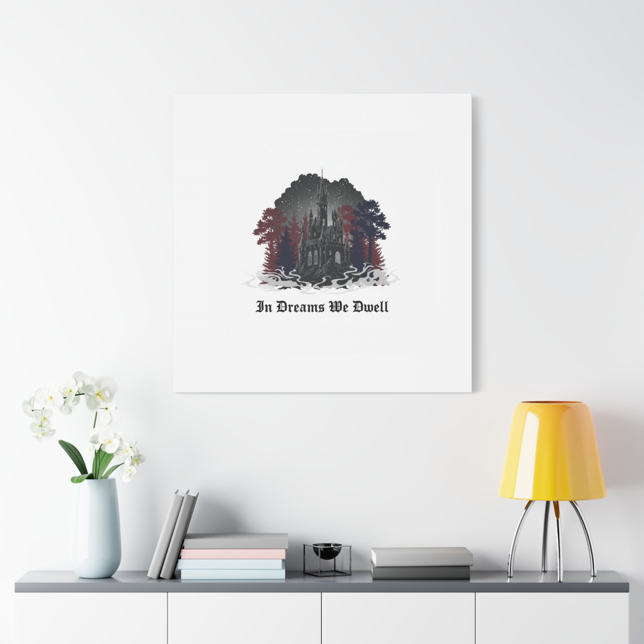 In Dreams We Dwell Castle Art, Matte Canvas | Castlecore, Gothic Wall Art