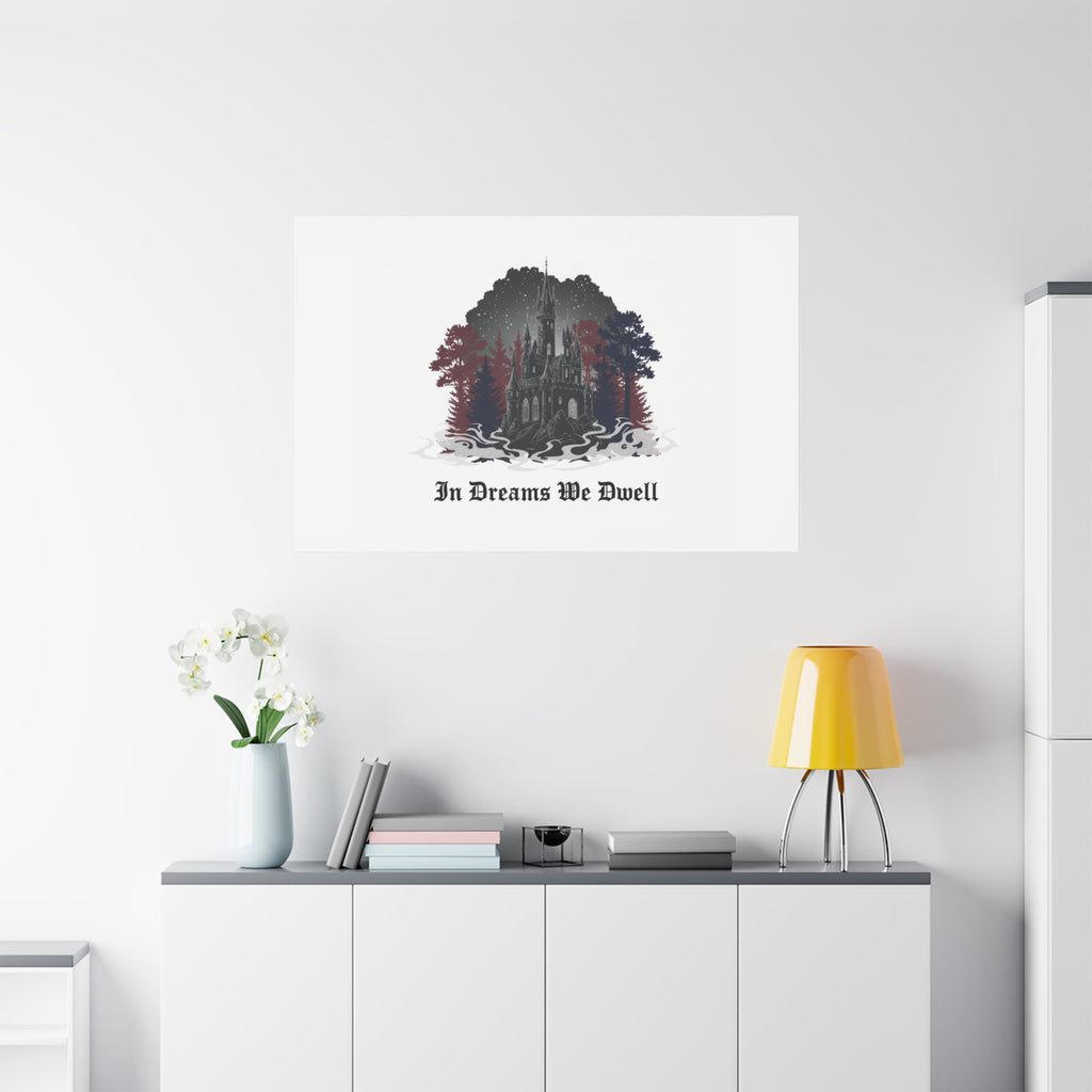 In Dreams We Dwell Castle Art, Matte Canvas | Castlecore, Gothic Wall Art