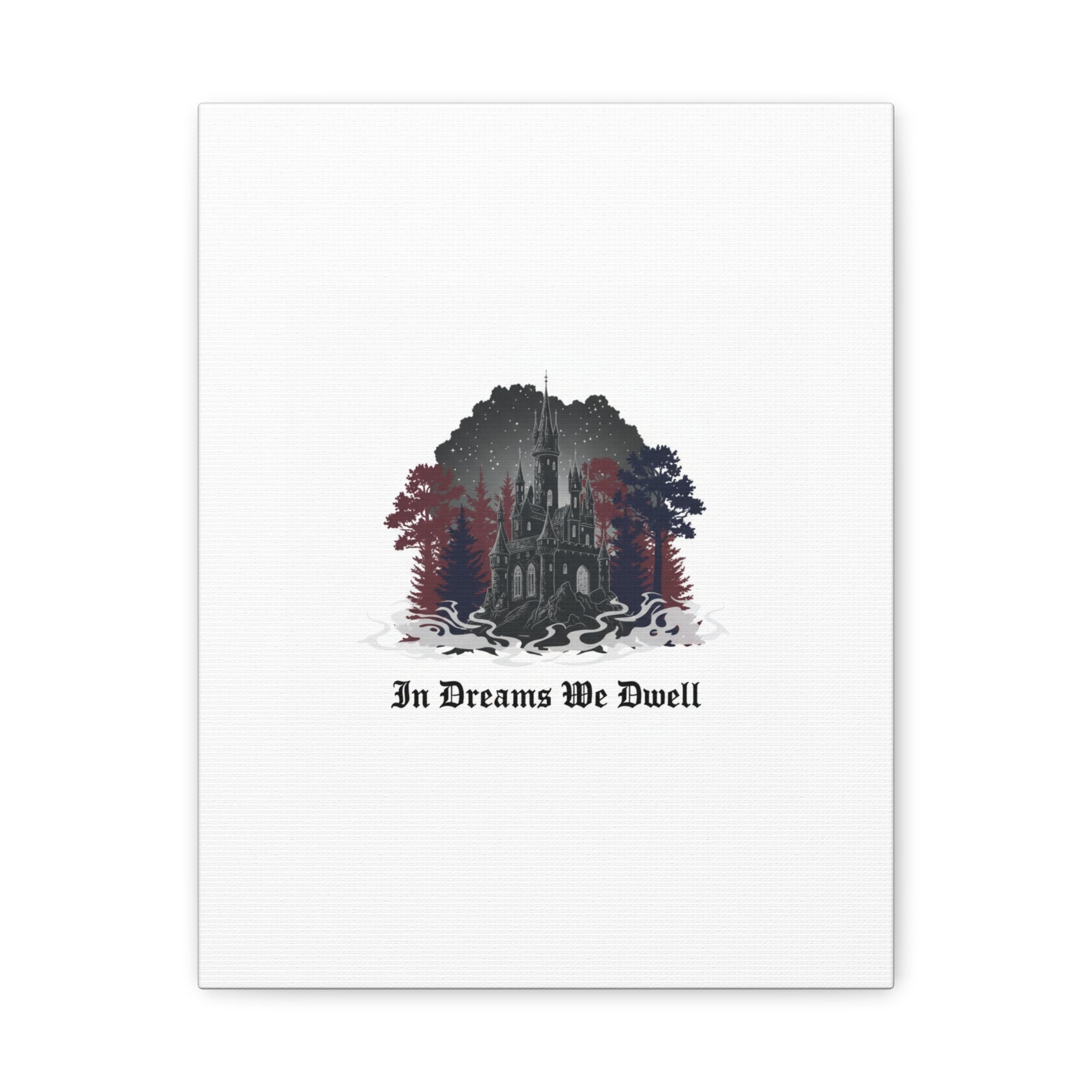 In Dreams We Dwell Castle Art, Matte Canvas | Castlecore, Gothic Wall Art