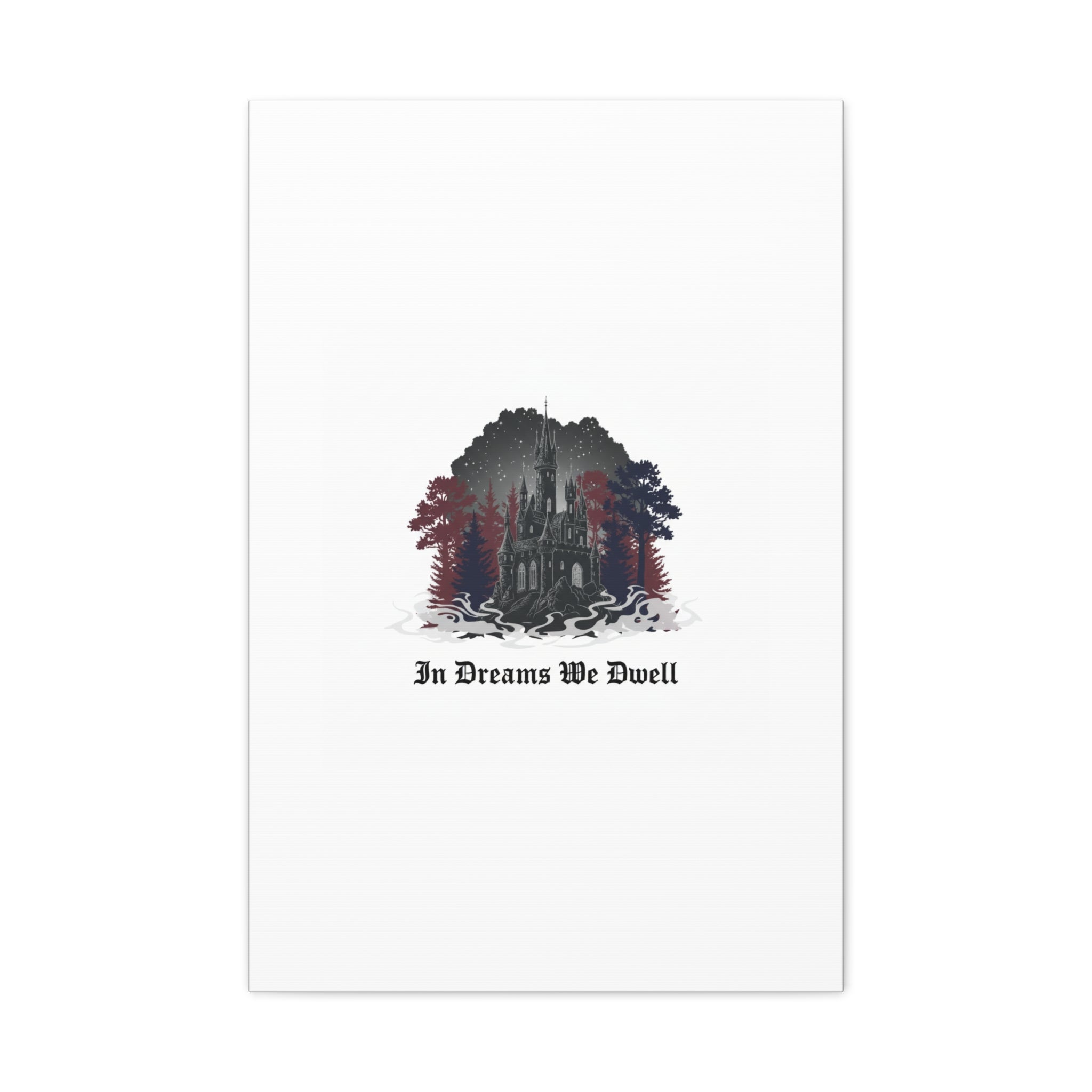 In Dreams We Dwell Castle Art, Matte Canvas | Castlecore, Gothic Wall Art