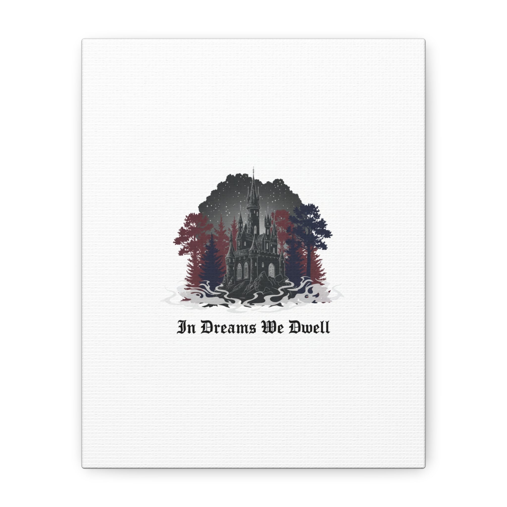 In Dreams We Dwell Castle Art, Matte Canvas | Castlecore, Gothic Wall Art