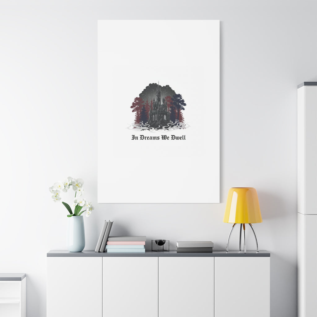 In Dreams We Dwell Castle Art, Matte Canvas | Castlecore, Gothic Wall Art