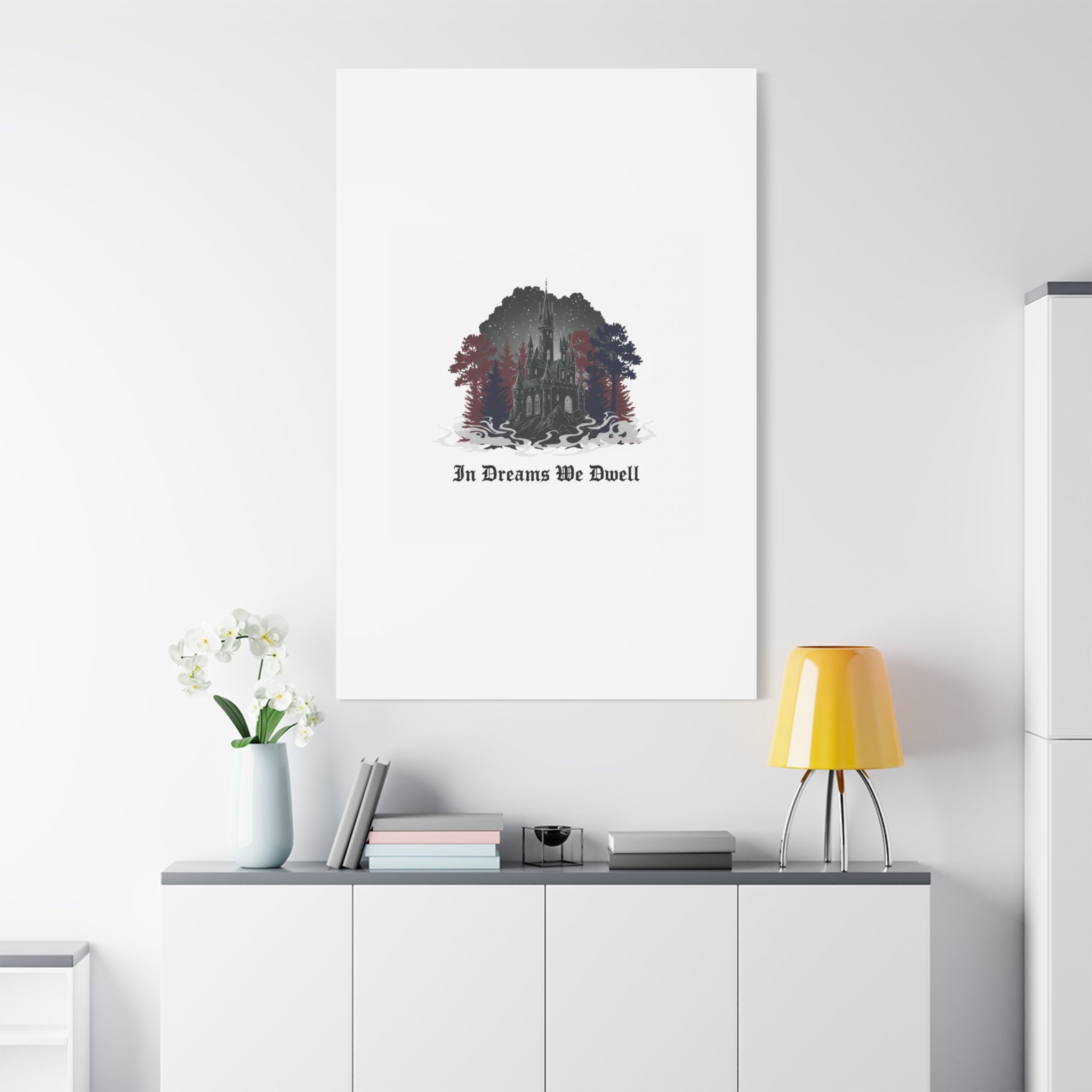 In Dreams We Dwell Castle Art, Matte Canvas | Castlecore, Gothic Wall Art