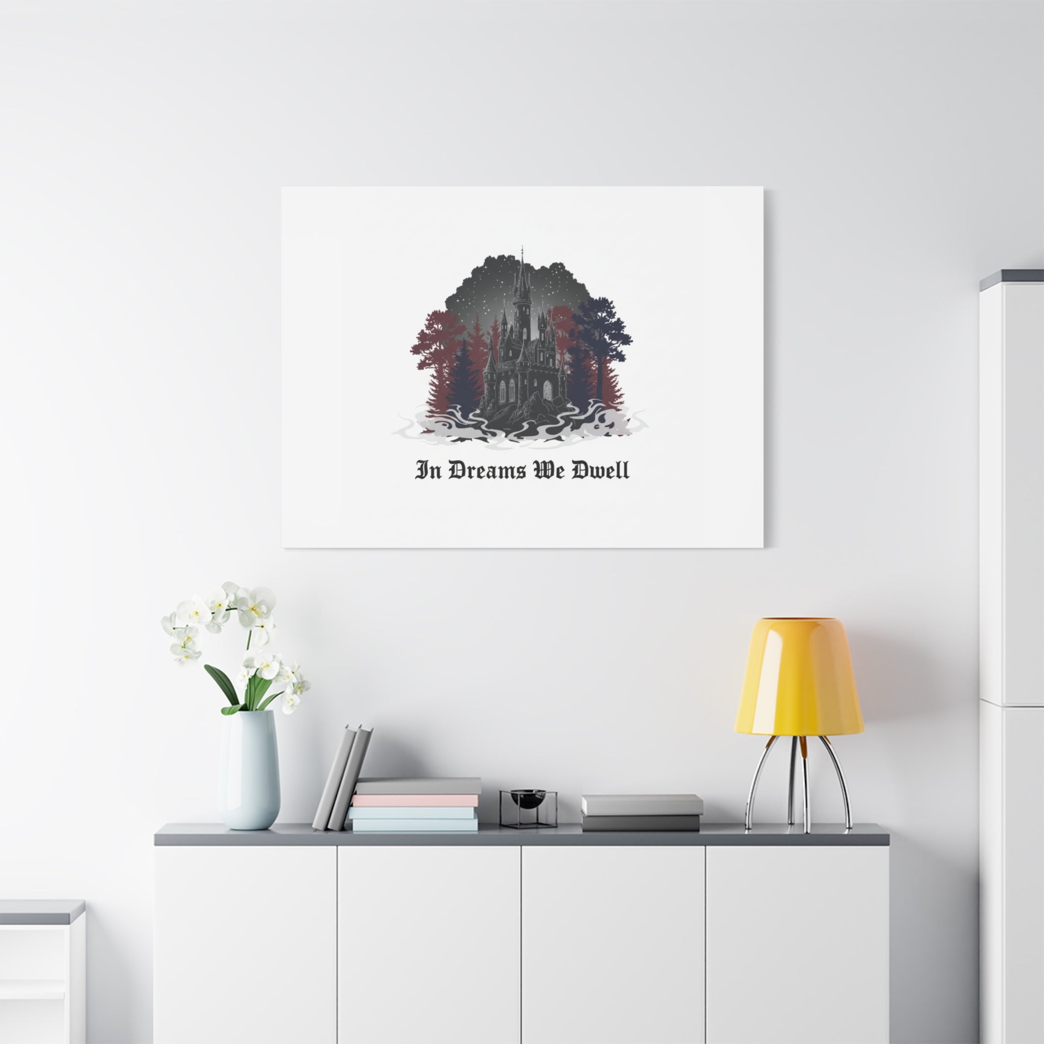 In Dreams We Dwell Castle Art, Matte Canvas | Castlecore, Gothic Wall Art