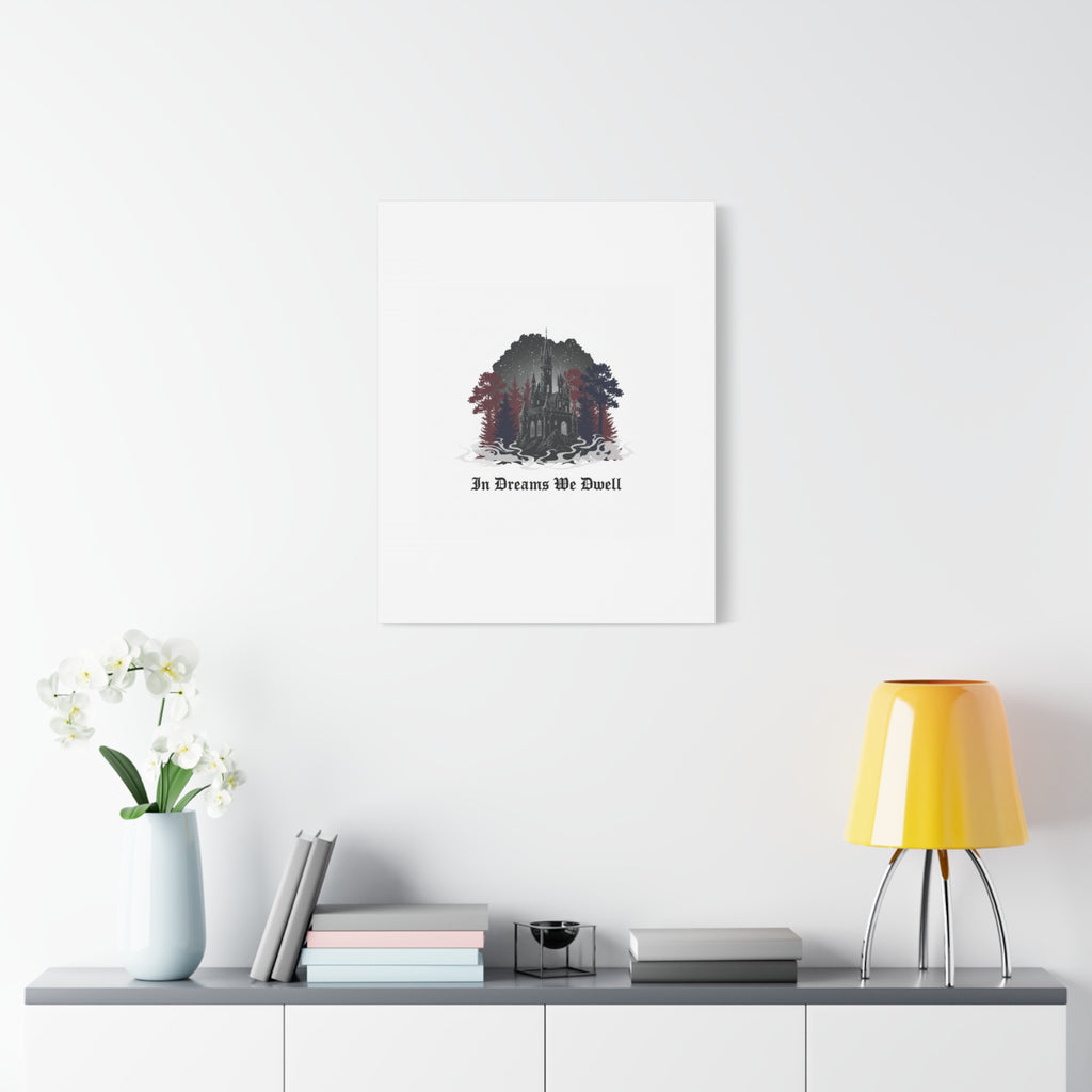 In Dreams We Dwell Castle Art, Matte Canvas | Castlecore, Gothic Wall Art