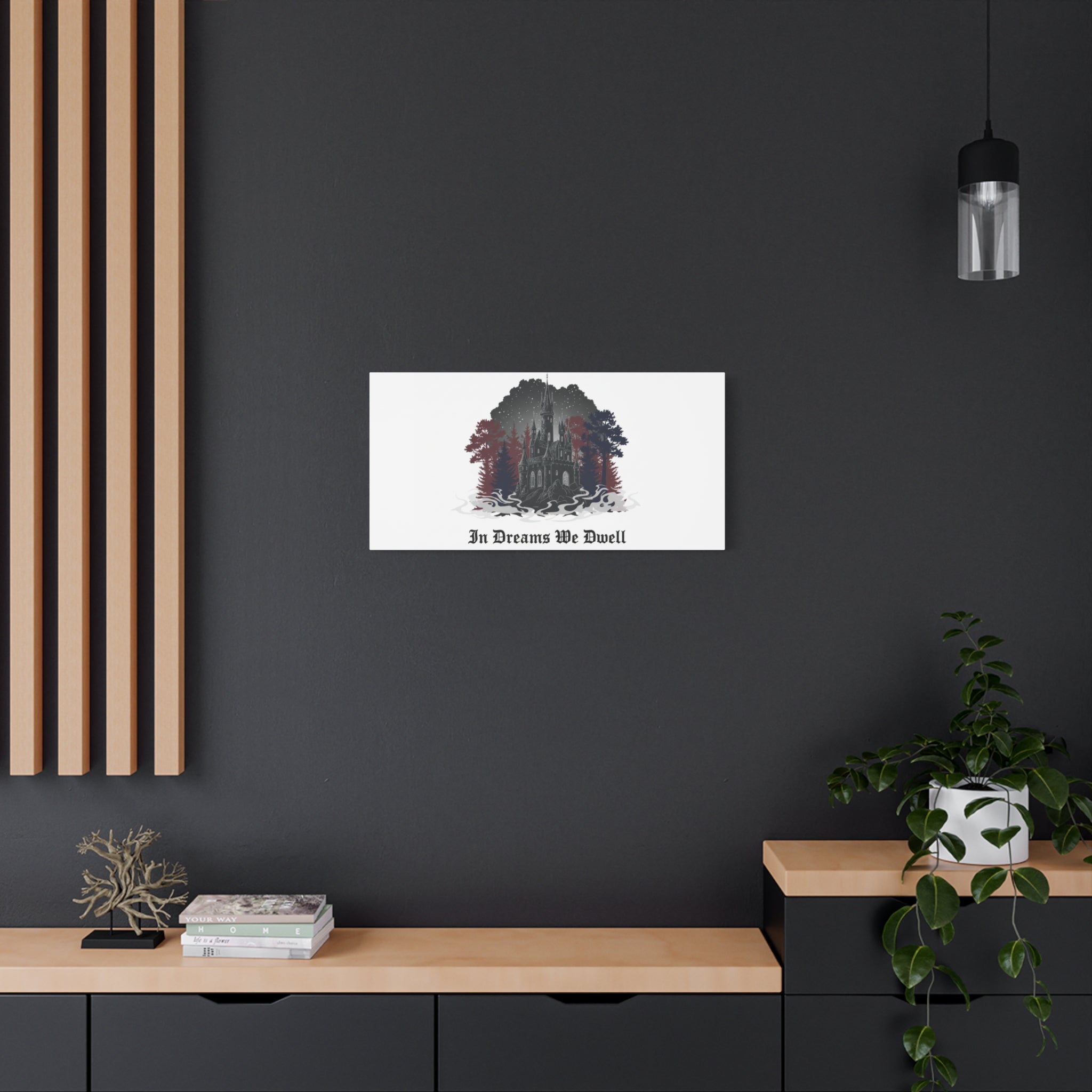 In Dreams We Dwell Castle Art, Matte Canvas | Castlecore, Gothic Wall Art